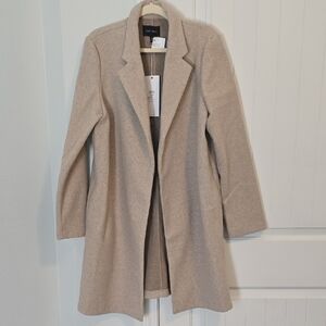 Love Tree Women's Light Beige Single-Breasted Trench Coat